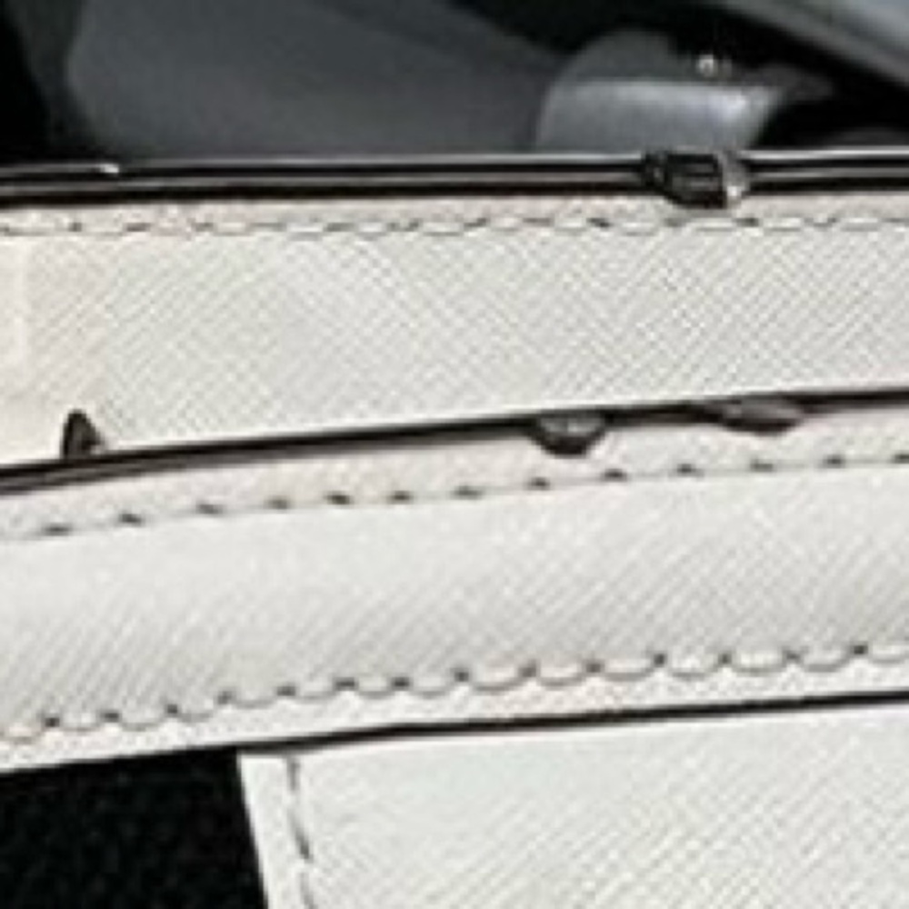 Michael Kors Selma Satchel Limited Edition Black White Saffiano Leather - Picture 3 of 3